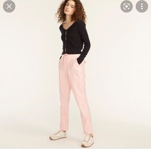 J.CREW Brand New Tie-waist camp pink pant